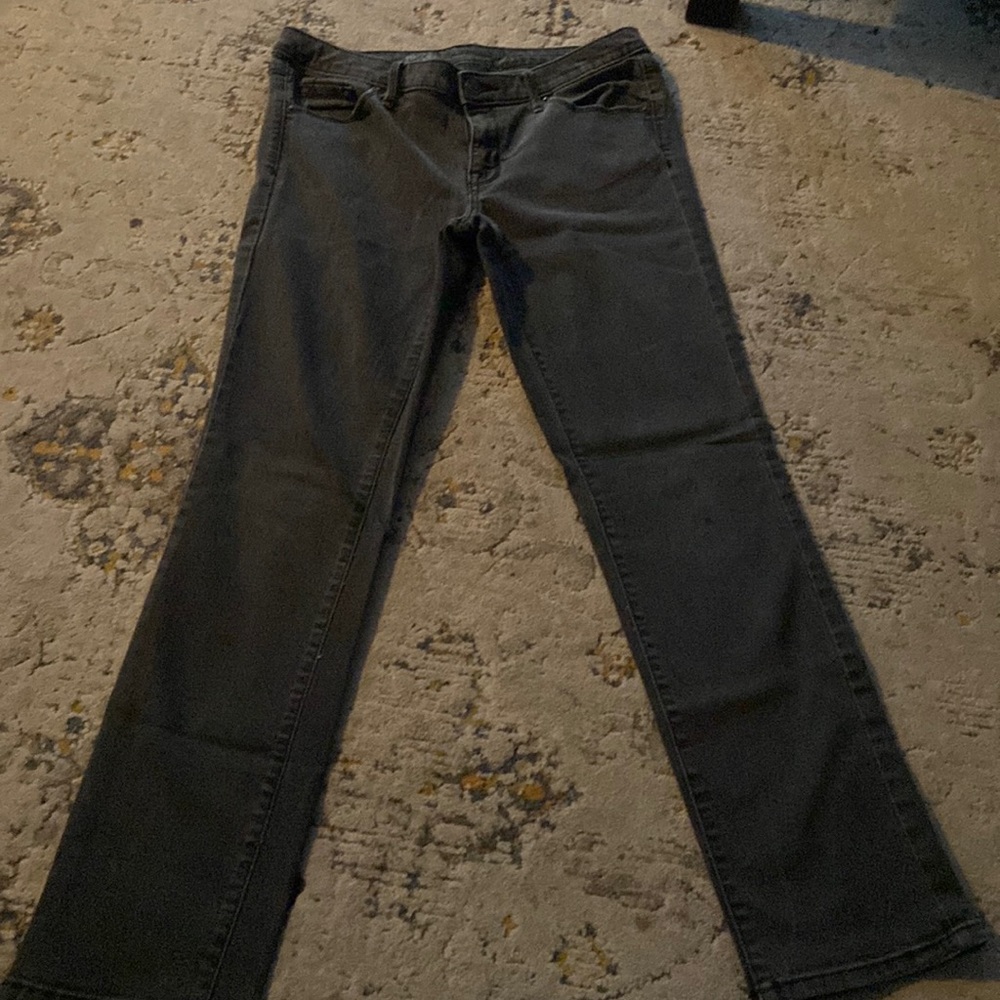 Denim black faded jeans